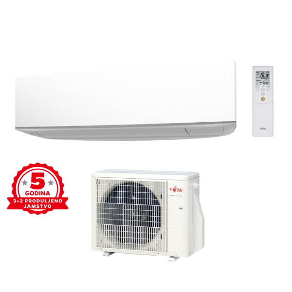Fujitsu Design Inverter 3.4 kW - bijela - ASYG12KETA/AOYG12KETA