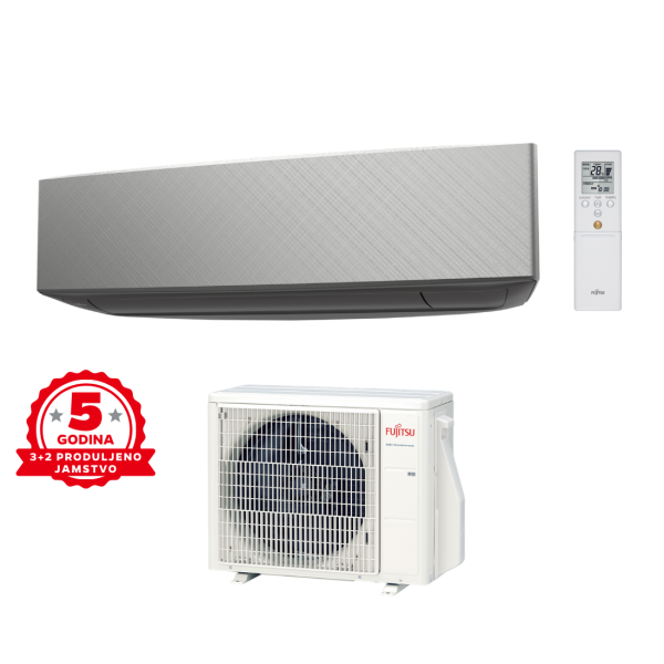 Fujitsu Design Inverter 3.4 kW - siva - ASYG12KETF-B/AOYG12KETA