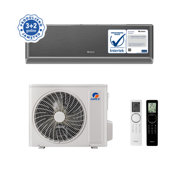 GREE, klima uređaj komplet AIRY crna GWH18AVDXE-K6DNA1A/I B/GWH18AVDXE-K6DNA1A/O - 5,30kW